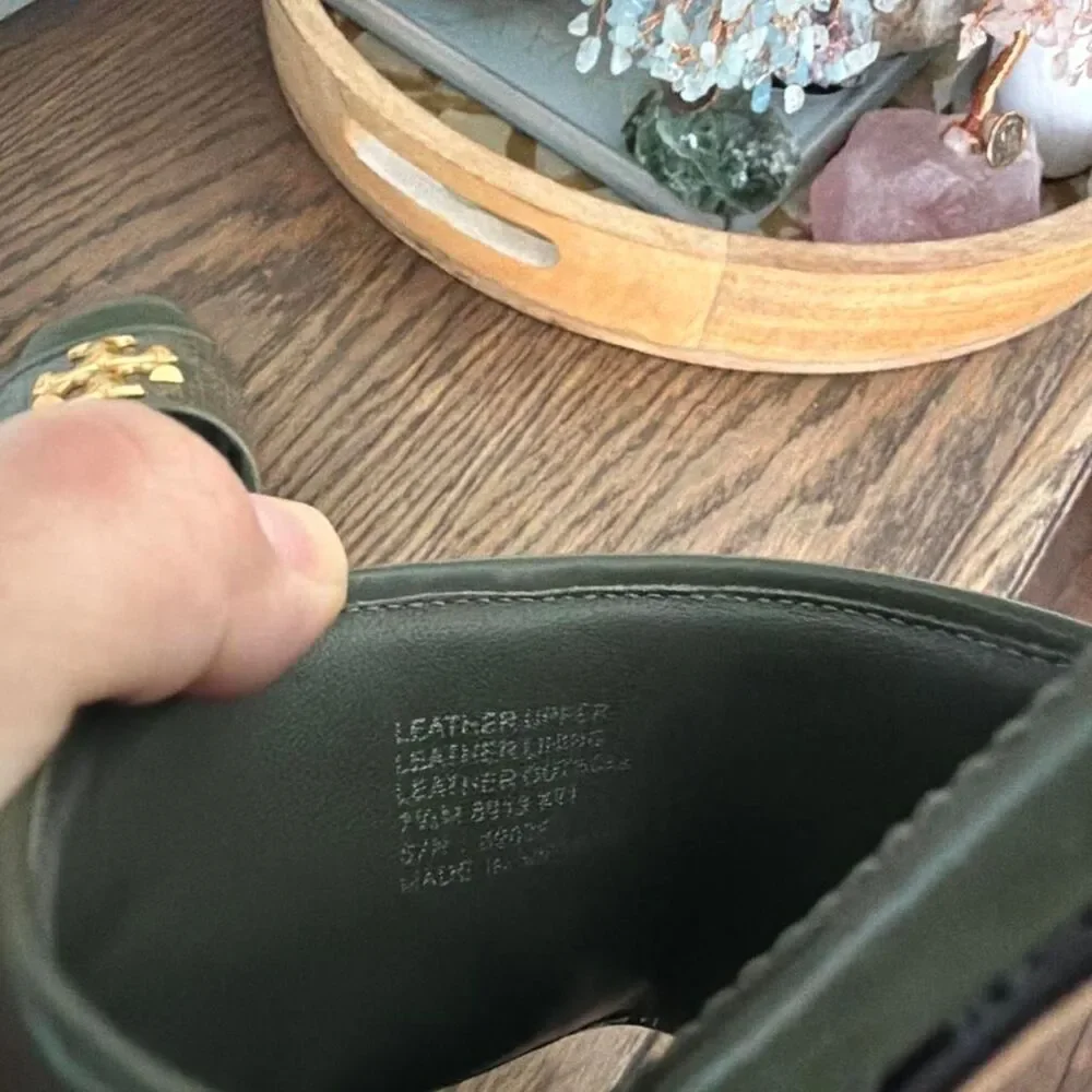 Tory Burch Women's Green Slides